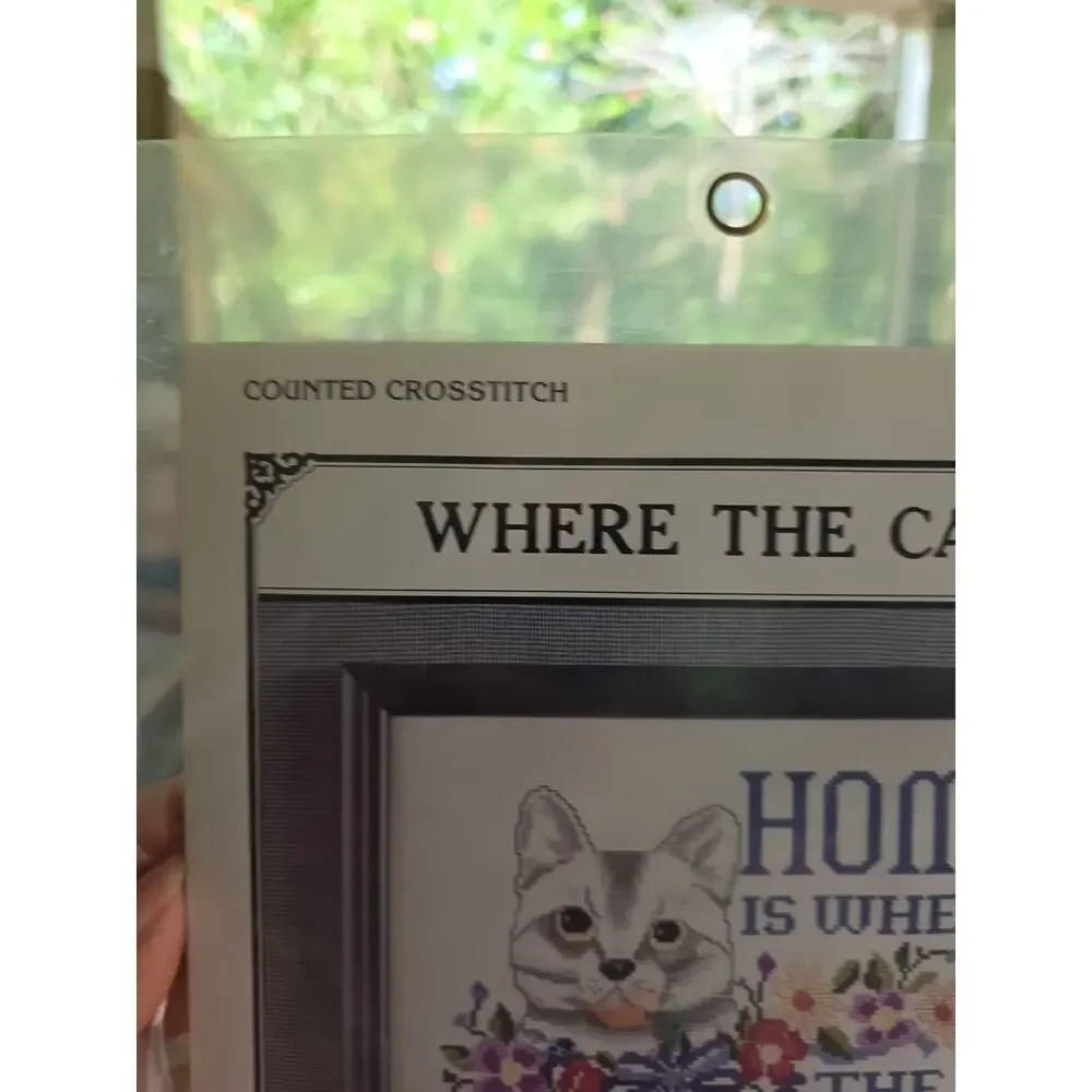 Where The Cat Is Cross Stitch by Astor Place - Never Opened